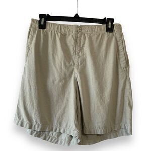 Zara Transferring The Extraordinary Linen Bermuda Shorts Sage‎ Green Small